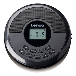 Lenco CD-340BK Reproductor de CD Portátil con Bluetooth, DAB+/FM, Negro