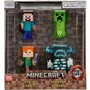 Smoby Set de figuras metálicas Minecraft: Steve, Alex, Creeper y Guardián (6 cm)