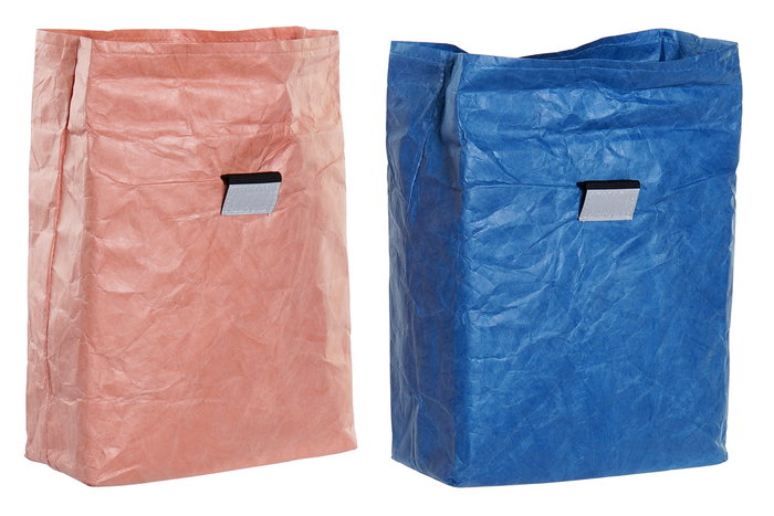 DKD Home Decor Bolsa Térmica Naranja Azul 10 x 28 x 20 cm (4 Unidades)