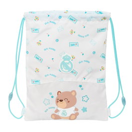 Safta Saco Plano Junior Real Madrid Blanco 34x26x1cm