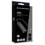 Conceptronic ABBY13B Adaptador USB-C a RJ45 Gigabit con HUB USB 4 en 1, Gris