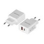 Aisens Cargador 20W con 1xUSB-C PD3.0 y 1xUSB-A QC3.0 Blanco