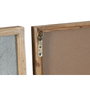 DKD Home Decor Set de 4 Cuadros Cerezo Azul en MDF y Abeto