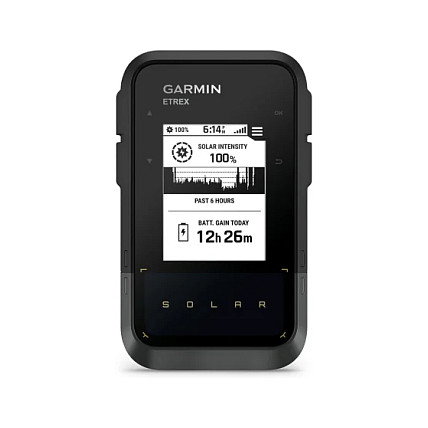 Garmin eTrex Solar GPS de Mano con Carga Solar, Negro/Gris Garmin eTrex Solar GPS de Mano con Carga Solar, Negro/Gris