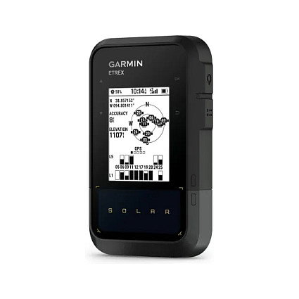 Garmin eTrex Solar GPS de Mano con Carga Solar, Negro/Gris Garmin eTrex Solar GPS de Mano con Carga Solar, Negro/Gris