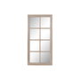 DKD Home Decor Espejo Ventana de Paulownia y Cristal Natural