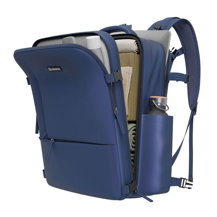Numada Mochila Explorer Backpack B40 20L Azul Petróleo 40x25x20cm con Puerto USB y Bolsillos Múltiples, Ideal Cabina Avión, Poliester Impermeable