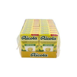 RICOLA Caramelos sin azúcar Limón 50g (20 unidades)
