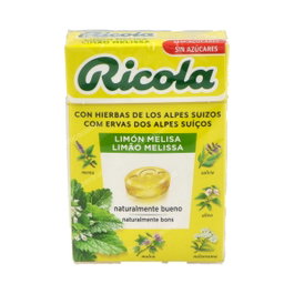 RICOLA Caramelos sin azúcar Limón 50g (20 unidades)