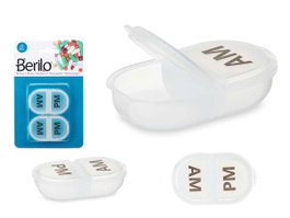 Berilo Set 2 Pastilleros Plástico AM y PM 9gr