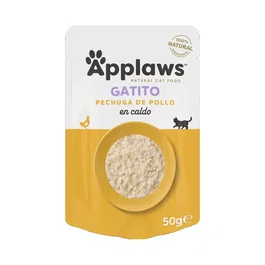 Applaws Kitten Sobre Pechuga De Pollo En Caldo 12x50 gr