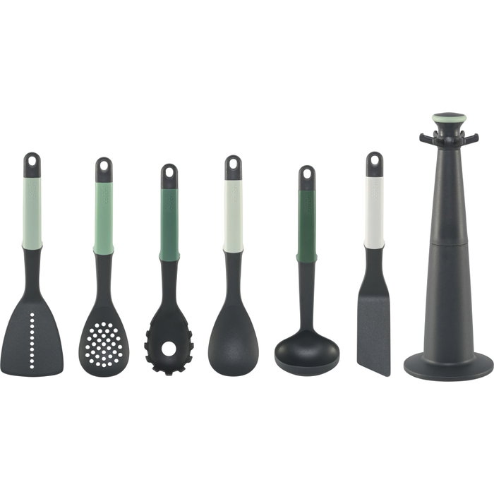 Joseph Joseph Elevate Set de 6 utensilios Green Editions en Negro / Verde