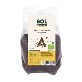 Sol Natural Arroz Salvaje Bio 250g - Cereal Integral Rico en Fibra y Proteínas