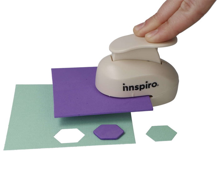 Innspiro Troqueladora de figuras Eva Foam Punch hexágono 25mm