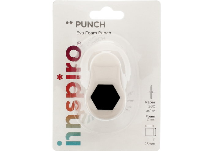 Innspiro Troqueladora de figuras Eva Foam Punch hexágono 25mm