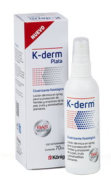 Konig K-Derm Plata 70 mL Loción Dérmica en Spray para Protección de Heridas y Almohadillas