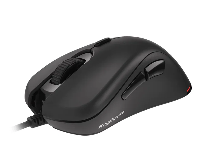 Genesis Krypton 200 Ratón Gaming Óptico para Mano Derecha, 6400 DPI, Iluminación RGB PRISMO, 6 Botones Programables, Silencioso, Cable USB 1.8 m, Negro