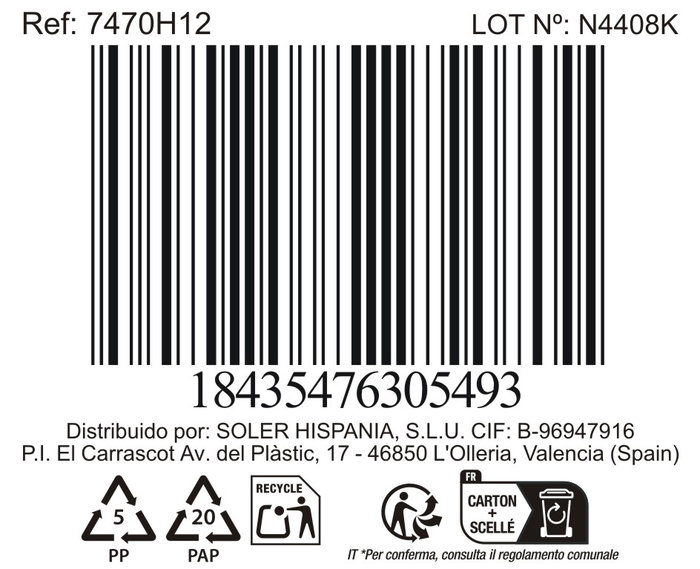 La Mediterranea Bol Nebula 1300ml ø18.3x10cm (Pack de 12)