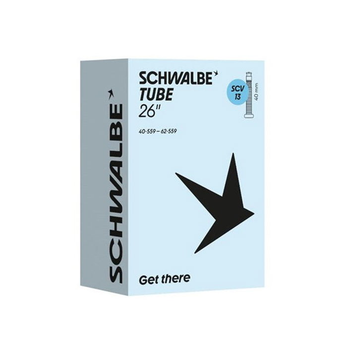 Schwalbe Cámara de Aire nº 13 26" ETRTO 40/62-559 Válvula Presta 40mm para MTB Schwalbe Cámara de Aire nº 13 26" ETRTO 40/62-559 Válvula Presta 40mm para MTB