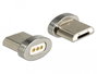 DeLOCK Adaptador Magnético USB Tipo Micro-B Macho, Plata