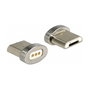 DeLOCK Adaptador Magnético USB Tipo Micro-B Macho, Plata