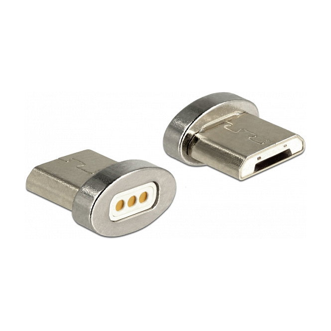 DeLOCK Adaptador Magnético USB Tipo Micro-B Macho 65929 Plata DeLOCK Adaptador Magnético USB Tipo Micro-B Macho 65929 Plata