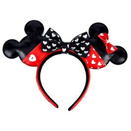 Loungefly Diadema Orejas Mickey Minnie San Valentín Disney