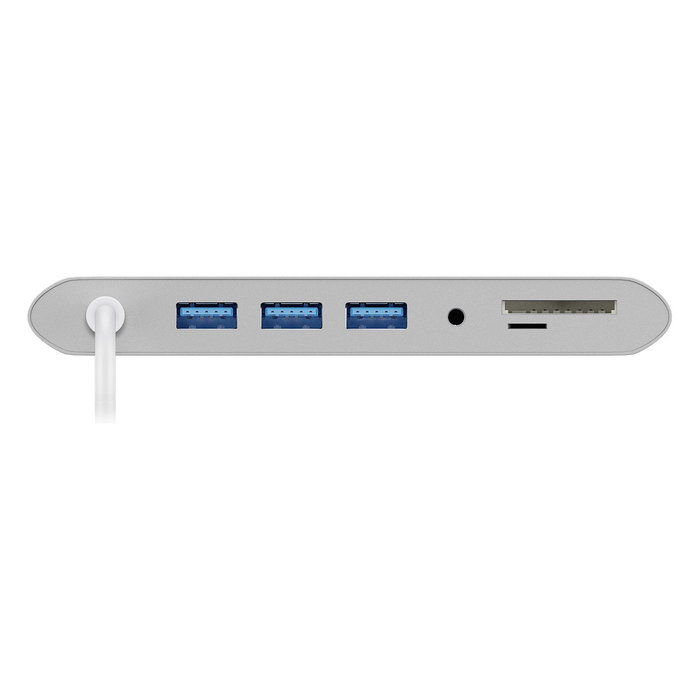 Goobay USB-C Multiport-Adapter All in 1 (silber) manía de conectividad Goobay USB-C Multiport-Adapter All in 1 (silber) manía de conectividad