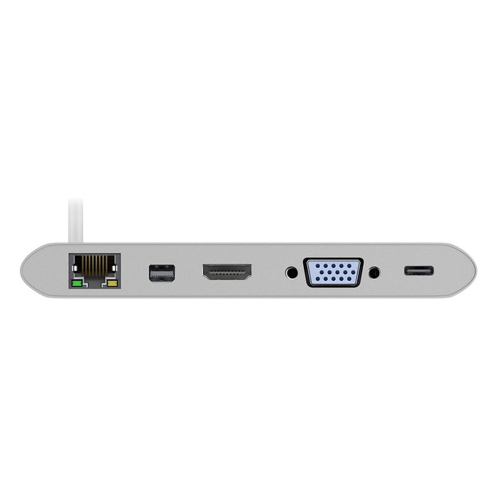 Goobay USB-C Multiport-Adapter All in 1 (silber) manía de conectividad Goobay USB-C Multiport-Adapter All in 1 (silber) manía de conectividad