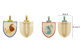 DKD Home Decor Juguete Kids Multicolor Set de 2 (2 Unidades) 0.5 x 33.5 x 28 cm