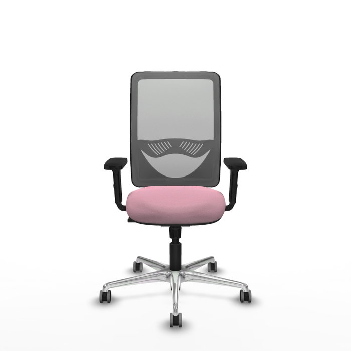 PIQUERAS Y CRESPO Silla de oficina Zulema Rosa y Gris