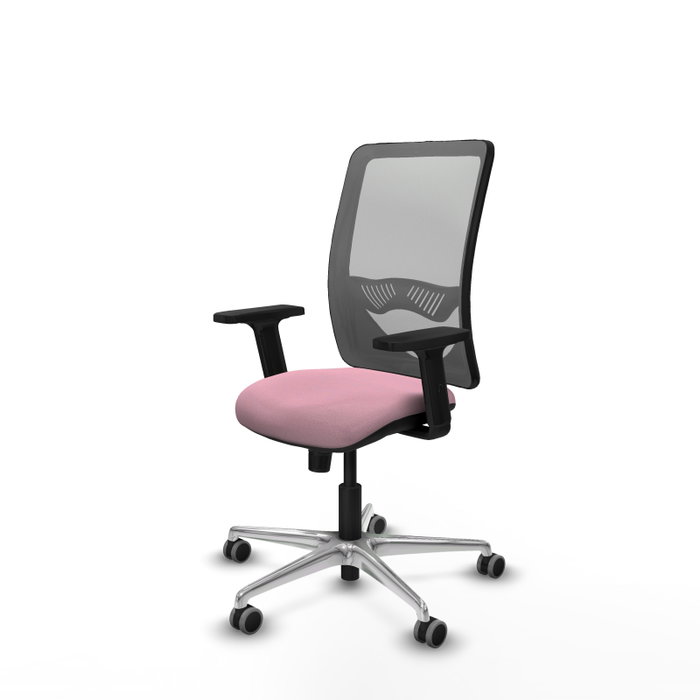 PIQUERAS Y CRESPO Silla de oficina Zulema Rosa y Gris