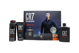 Cristiano Ronaldo CR7 Game On Gift Set 100ml EDT Spray + 150ml Shower Gel + 150ml Vaporizador Corporal