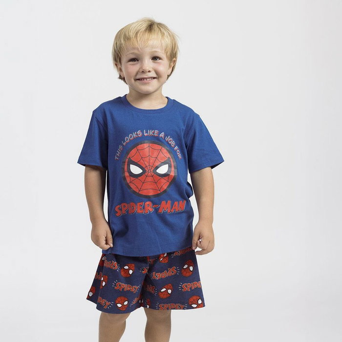 Cerdá Pijama Corto Single Jersey Spiderman 6 Años Azul Cerdá Pijama Corto Single Jersey Spiderman 6 Años Azul