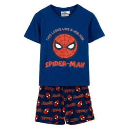 Cerdá Pijama Corto Single Jersey Spiderman 6 Años Azul