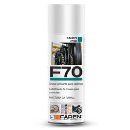 Faren Grasa Lubricante en Spray F70 para Cadenas, 400 ml - Lubricante Universal Antipolvo