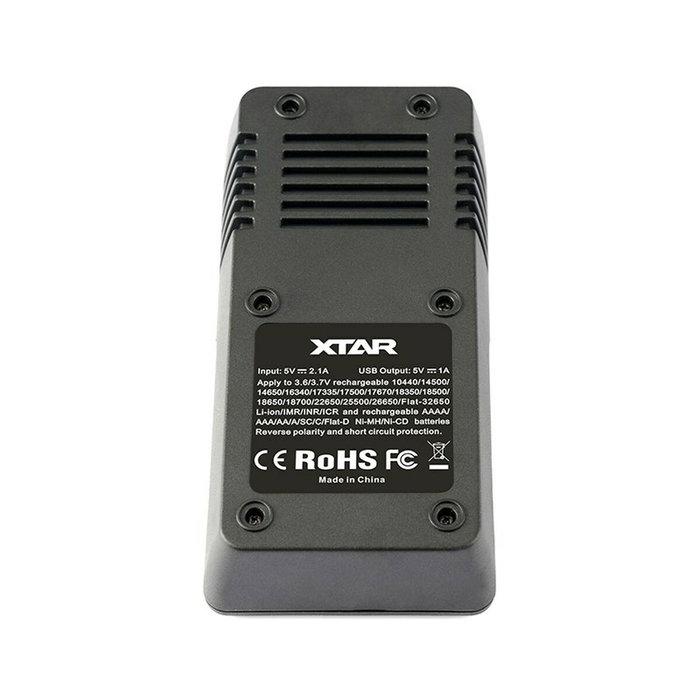 Xtar VC2 Cargador de Batería de Ión de Litio USB