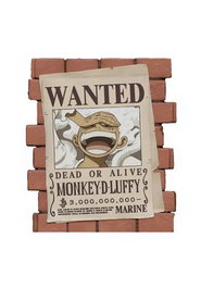 PLASTOY Figura Hucha Wanted Luffy One Piece 16cm