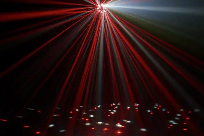 Algamlight Proyector LED Combo 3 En 1 Derby, Estroboscópico y Láser