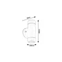 Rabalux Aplique Exterior Medina 8833 Minimalista Plástico Negro Mate GU10 IP44