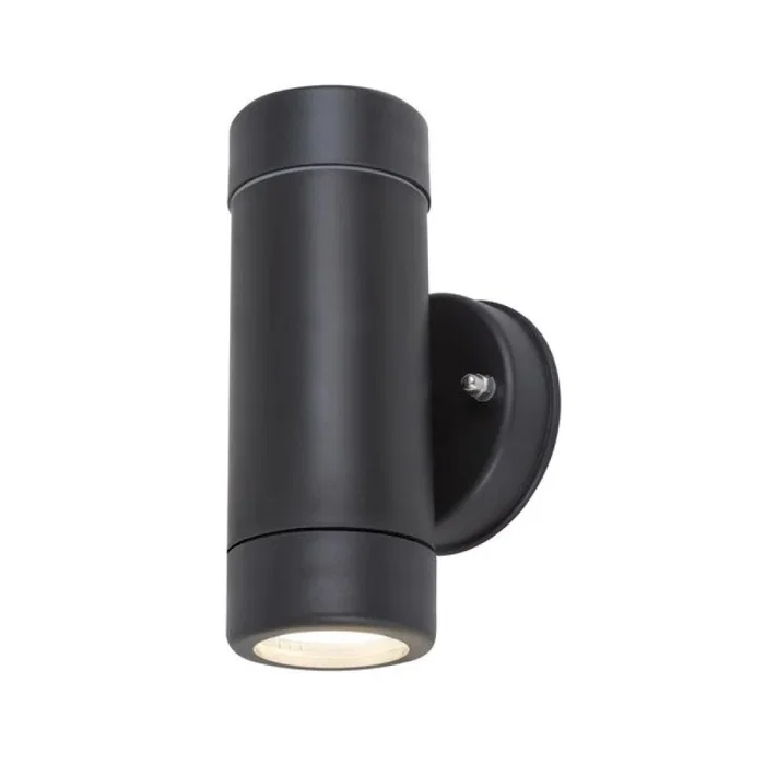 Rabalux Aplique Exterior Medina 8833 Minimalista Plástico Negro Mate GU10 IP44