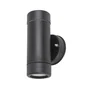 Rabalux Aplique Exterior Medina 8833 Minimalista Plástico Negro Mate GU10 IP44