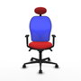 PIQUERAS Y CRESPO Silla de oficina Jorquera Rojo/Azul