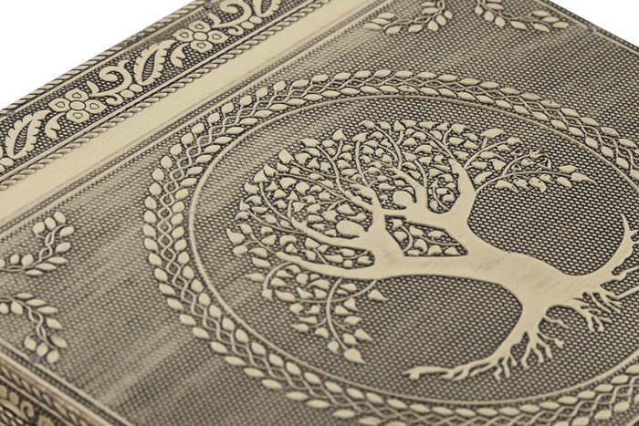 DKD Home Decor Joyero Indio Champan Blanco 18 x 6 x 18 cm DKD Home Decor Joyero Indio Champan Blanco 18 x 6 x 18 cm