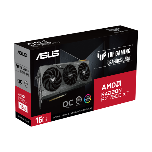 Tarjeta Gráfica Asus TUF-RX7600XT-O16G AMD RADEON RX 7600 XT 16 GB GDDR6