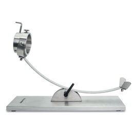 3 Claveles Jamonero Basculante con Cabezal Giratorio de Acero Inoxidable y Base Antideslizante 50 x 18 cm