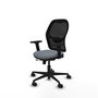 PIQUERAS Y CRESPO Silla de oficina Jorquera Gris/Negro con mecanismo Sincro/Traslack