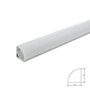 Greenice Perfil de Aluminio para Tira LED Instalación en Esquinas con Difusor Opal 2 Metros