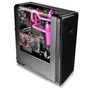 Thermaltake View 28 RGB Gull-Wing Window Black Midi Tower, sin fuente, USB 3.0/2.0, 1x120mm