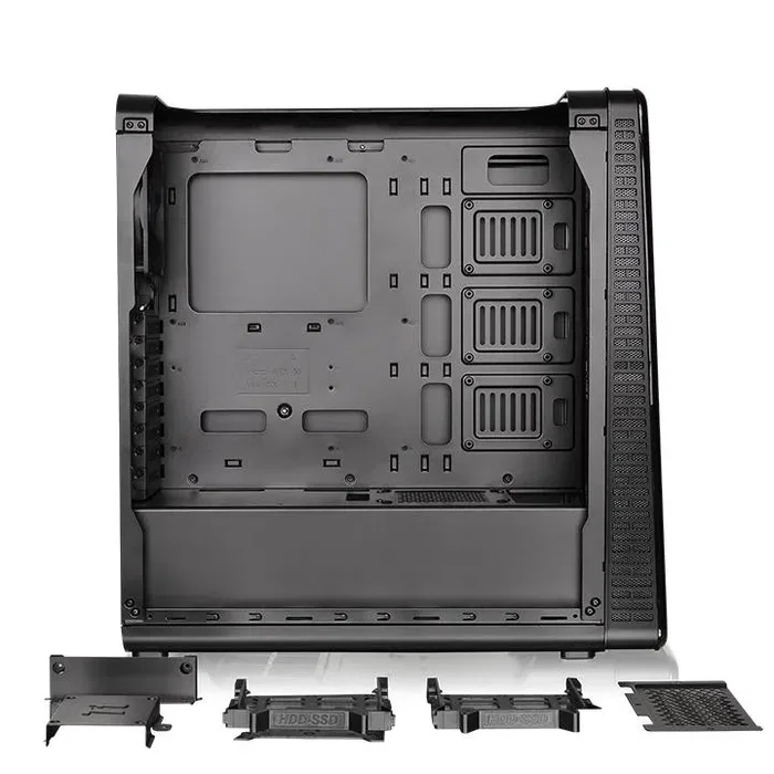 Thermaltake View 28 RGB Gull-Wing Window Black Midi Tower, sin fuente, USB 3.0/2.0, 1x120mm Thermaltake View 28 RGB Gull-Wing Window Black Midi Tower, sin fuente, USB 3.0/2.0, 1x120mm